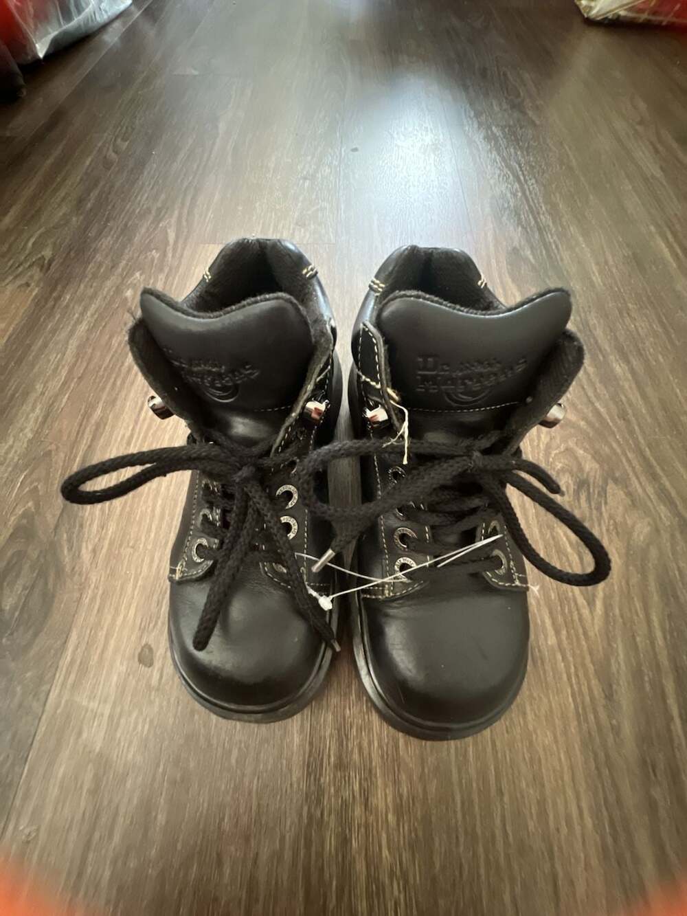 Dr. Martens 8542 Made in England Black Leather Boots Size 3